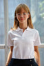 Pamuklu Unisex Çocuk Polo Yaka Kısa Kol Okul T-shirt