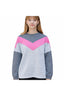 Kız Çocuk Oversize Kırmızı Yeşil Sweatshirt
