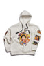 Luffy Baskılı Bej Hoodie Sweatshirt