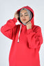 Kadın Uzun Kapşonlu Sweatshirt Elbise